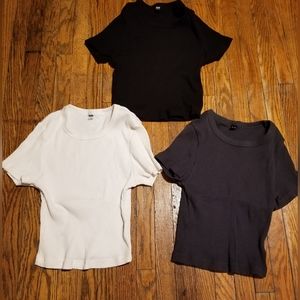Uniqlo Womens Crop Tee Bundle sz. S